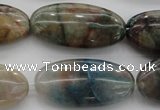 CCS36 15.5 inches 15*30mm oval natural chrysocolla gemstone beads
