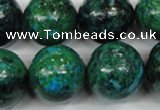 CCS408 15.5 inches 20mm round dyed chrysocolla gemstone beads