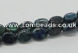 CCS59 16 inches 8*10mm oval dyed chrysocolla gemstone beads