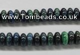 CCS73 15.5 inches 5*8mm rondelle dyed chrysocolla gemstone beads