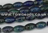 CCS79 15.5 inches 8*12mm rice dyed chrysocolla gemstone beads