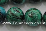 CCS806 15.5 inches 16mm round natural Chinese chrysocolla beads