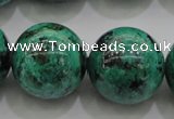CCS808 15.5 inches 20mm round natural Chinese chrysocolla beads