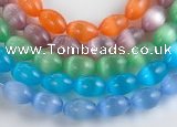 CCT06 10*14mm different color rice cats eye beads Wholesale