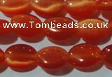 CCT635 15 inches 6*8mm oval cats eye beads wholesale