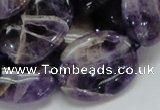 CDA10 15.5 inches 22*30mm oval dogtooth amethyst quartz beads
