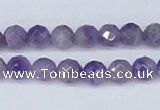 CDA59 15.5 inches 8mm faceted round dogtooth amethyst beads
