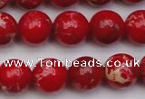 CDE2025 15.5 inches 10mm round dyed sea sediment jasper beads