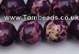 CDE2051 15.5 inches 18mm round dyed sea sediment jasper beads