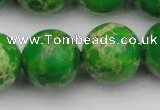 CDE2228 15.5 inches 20mm round dyed sea sediment jasper beads