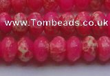 CDE2613 15.5 inches 13*18mm rondelle dyed sea sediment jasper beads