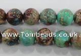 CDE805 15.5 inches 12mm round dyed sea sediment jasper beads wholesale