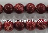CDE825 15.5 inches 14mm round dyed sea sediment jasper beads wholesale