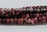 CDI06 16 inches 4*8mm rondelle dyed imperial jasper beads wholesale