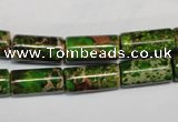 CDI141 15.5 inches 8*17mm tube dyed imperial jasper beads