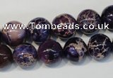 CDI364 15.5 inches 12mm round dyed imperial jasper beads