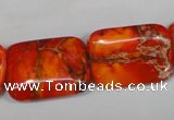 CDI556 15.5 inches 18*25mm rectangle dyed imperial jasper beads