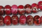CDI588 15.5 inches 9*14mm rondelle dyed imperial jasper beads