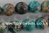 CDI806 15.5 inches 14mm round dyed imperial jasper beads wholesale