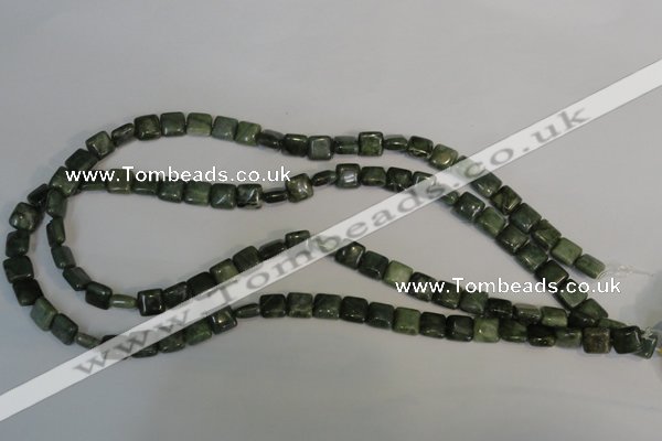 CDJ29 15.5 inches 8*8mm square Canadian jade beads wholesale