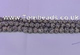 CDM83 15.5 inches 10mm round matte dalmatian jasper beads