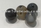 CDN1004 20mm round grey agate decorations wholesale