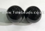 CDN1241 40mm round black obsidian decorations wholesale