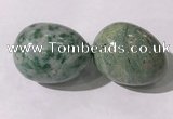 CDN1354 35*45mm egg-shaped Qinghai jade decorations wholesale