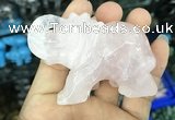 CDN510 33*65*45mm elephant rose quartz decorations wholesale