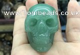 CDN563 35*50*40mm skull green aventurine decorations wholesale
