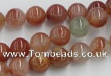 CDQ12 15.5 inches 8mm round natural red quartz beads wholesale