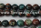 CDS186 15.5 inches 8mm round dyed serpentine jasper beads