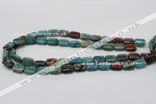 CDS23 16 inches 12*16mm rectangle dyed serpentine jasper beads wholesale