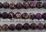 CDT842 15.5 inches 8mm round dyed aqua terra jasper beads wholesale