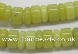 CEJ02 15.5 inches 5*14 & 8*14mm rondelle lemon jade beads wholesale
