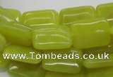 CEJ04 15.5 inches 13*18mm rectangle lemon jade beads wholesale