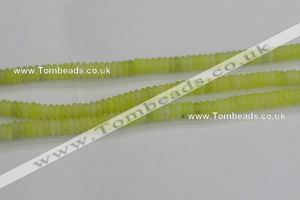 CEJ211 15.5 inches 2*6mm rondelle lemon jade beads wholesale