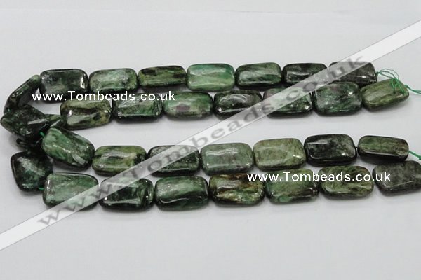 CEM20 15.5 inches 18*25mm rectangle emerald gemstone beads wholesale