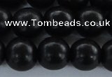 CEY07 15.5 inches 16mm round black ebony wood beads wholesale