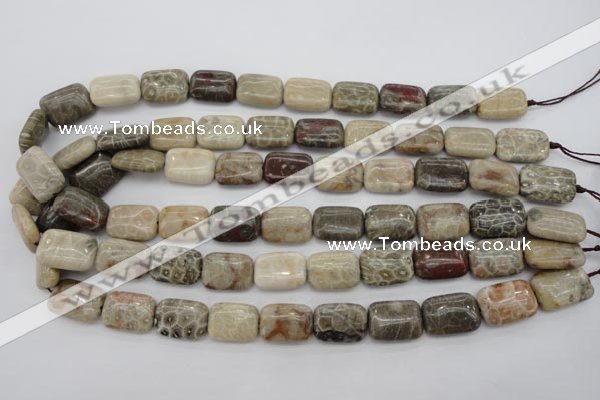 CFA222 15.5 inches 13*18mm rectangle chrysanthemum agate beads