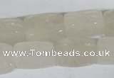 CFG545 15.5 inches 15*20mm carved brick white jade beads