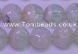 CFL1208 15.5 inches 10mm flat round green fluorite gemstone beads