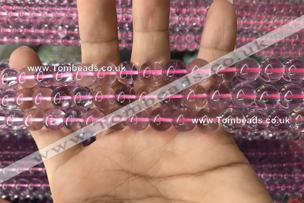 CFL1497 15.5 inches 8mm round purple fluorite gemstone beads