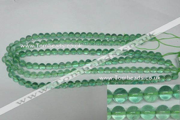 CFL612 15.5 inches 8mm round A grade green fluorite beads wholesale