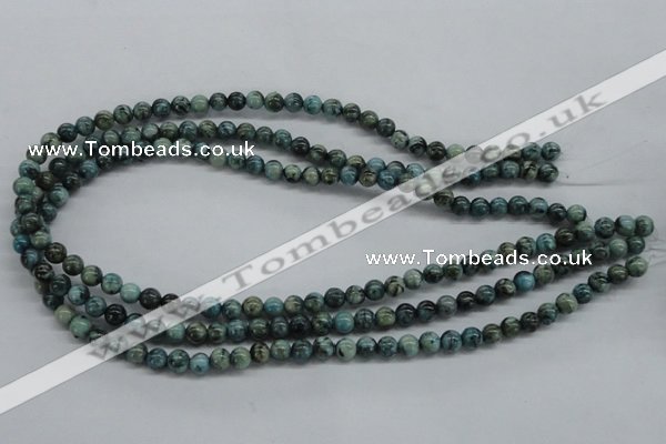 CFS101 15.5 inches 6mm round blue feldspar gemstone beads