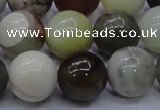 CFW17 15.5 inches 16mm round flower jade beads wholesale