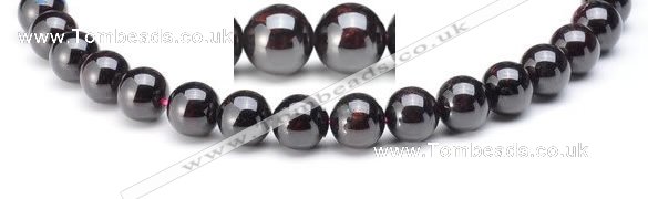 CGA03 Round 12mm natural garnet gemstone beads Wholesale