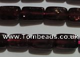 CGA403 15.5 inches 5*8mm rectangle natural red garnet beads wholesale