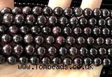 CGA874 15 inches 10mm round red garnet beads wholesale