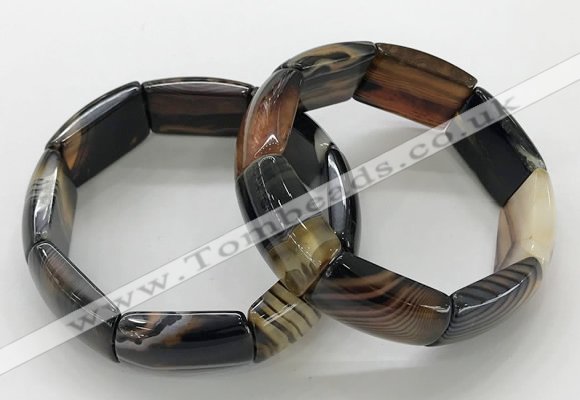 CGB3201 7.5 inches 18*29mm agate gemstone bracelets wholesale